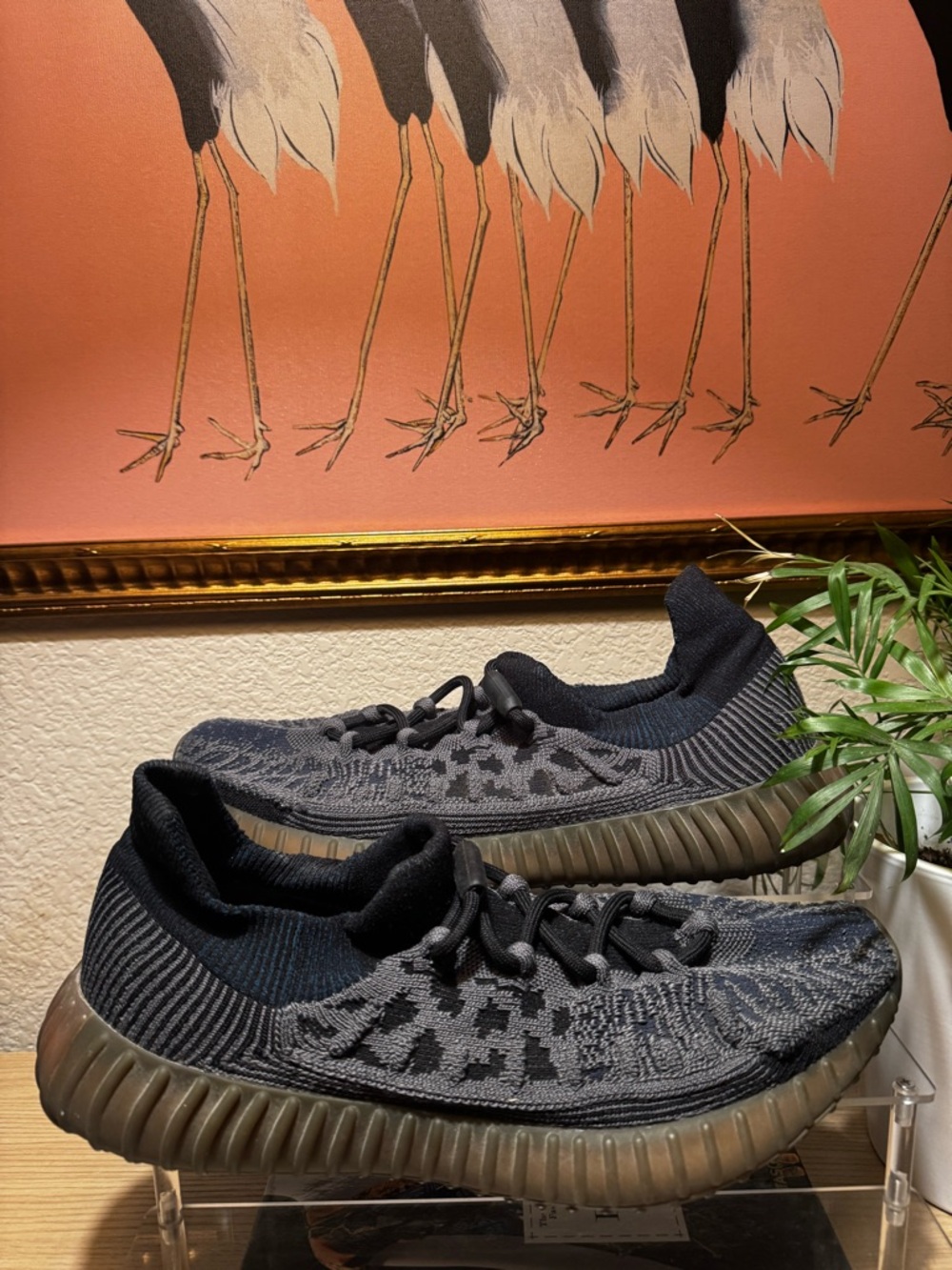 Adidas Yeezy Boost 350 V2 Black Knit Sneakers Fits Men’s 11 (No Size Tag)